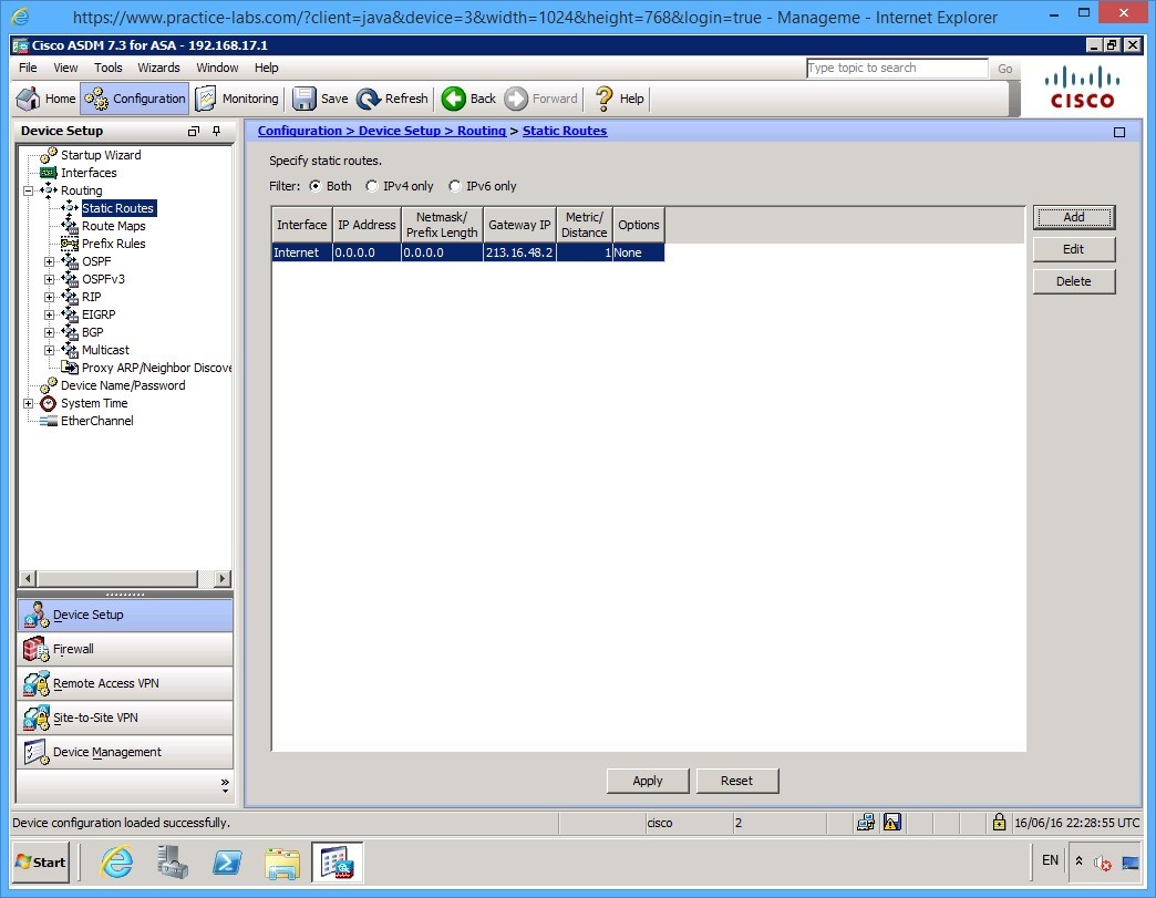 Figure 1.15 Cisco ASDM